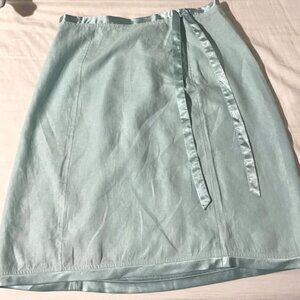 Aqua Blue Linnen Skirt Size 10